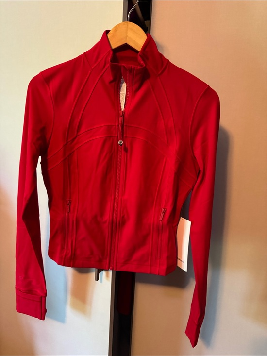 lululemon athletica Jackets & Blazers - lululemon athletica Define Cropped Nulu Full-Zip Bomber Jacket Oxford Red size 8